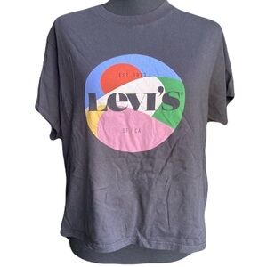 Levi’s Logo Color Block Crop Tee Women’s Medium